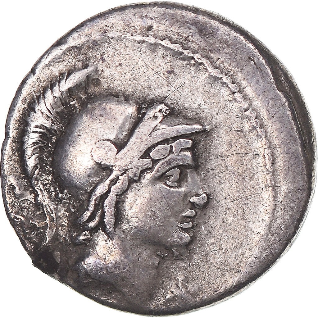 Coin, Rustia, Denarius, 76 BC, Rome, VF(30-35), Silver, Sear:320