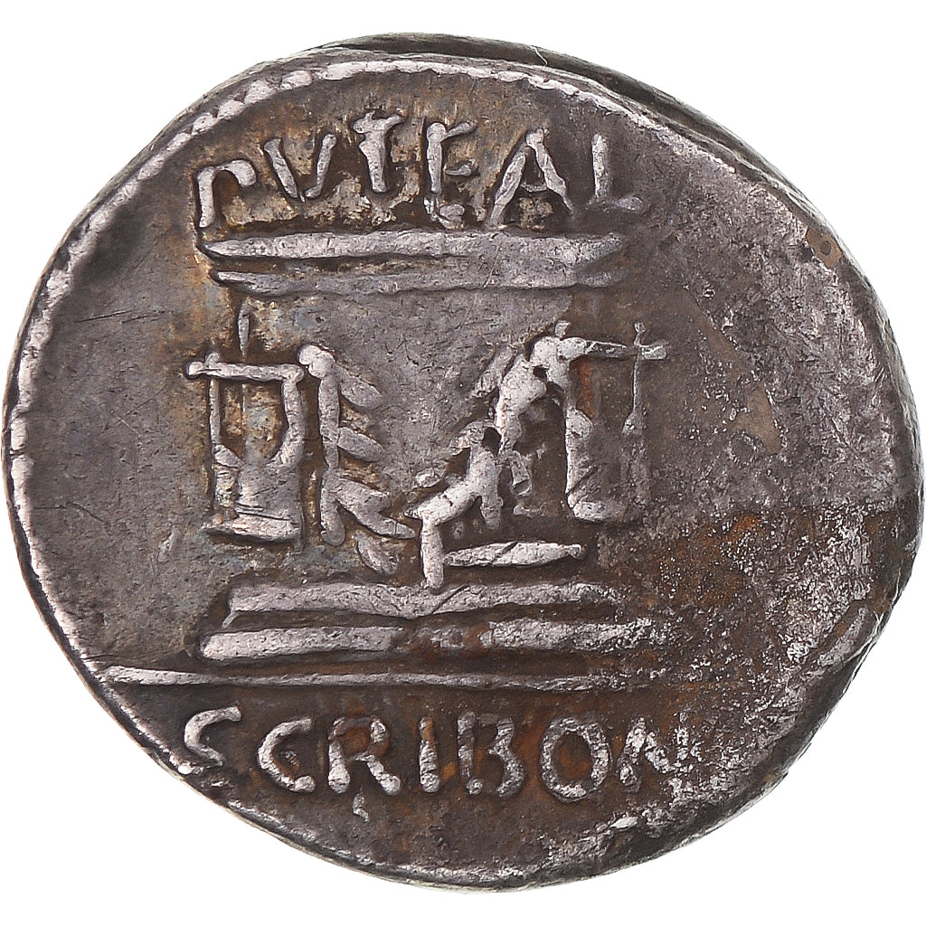 Coin, Scribonia, Denarius, 62 BC, Rome, EF(40-45), Silver, Sear:367