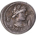 Munten, Furia, Denarius, 63 BC, Rome, Countermark, ZF, Zilver, Sear:365