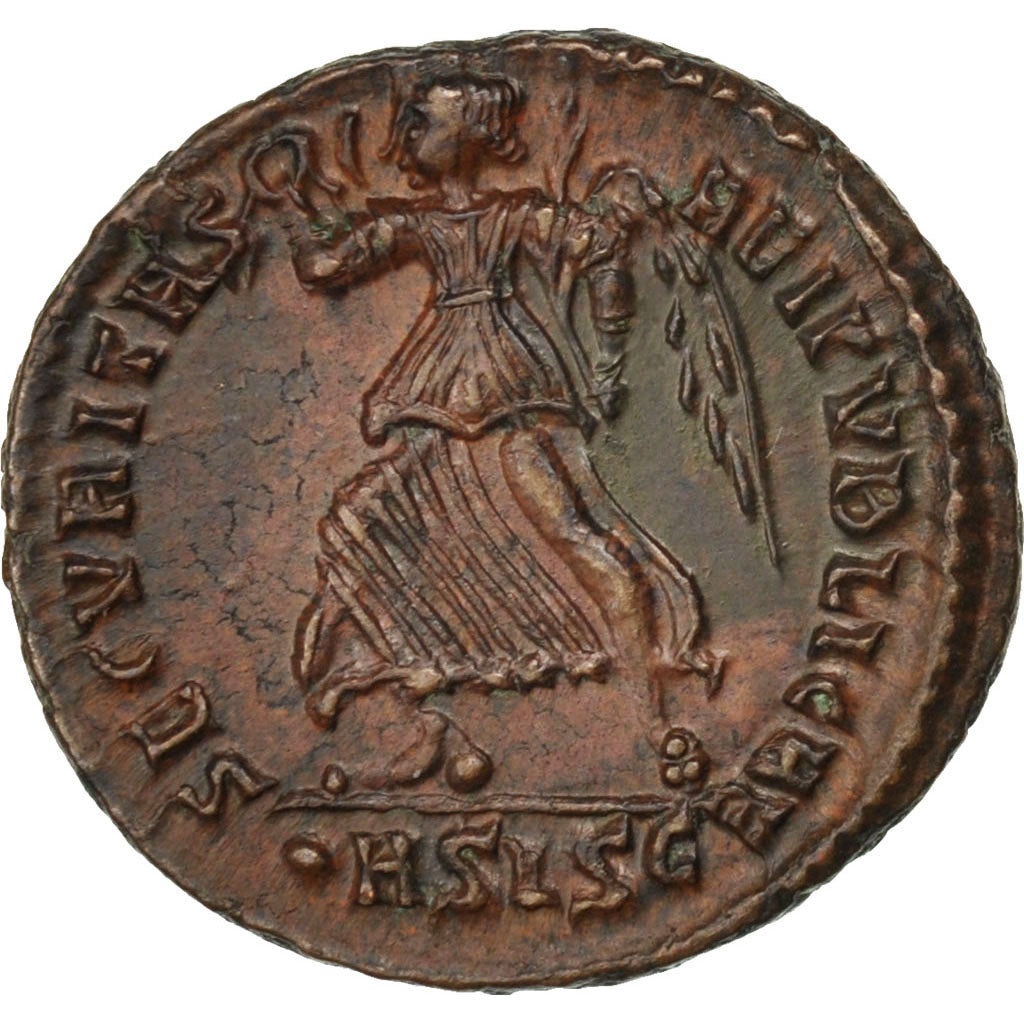 Valens, Follis, Siscia, MS(63), Bronze, 2.71