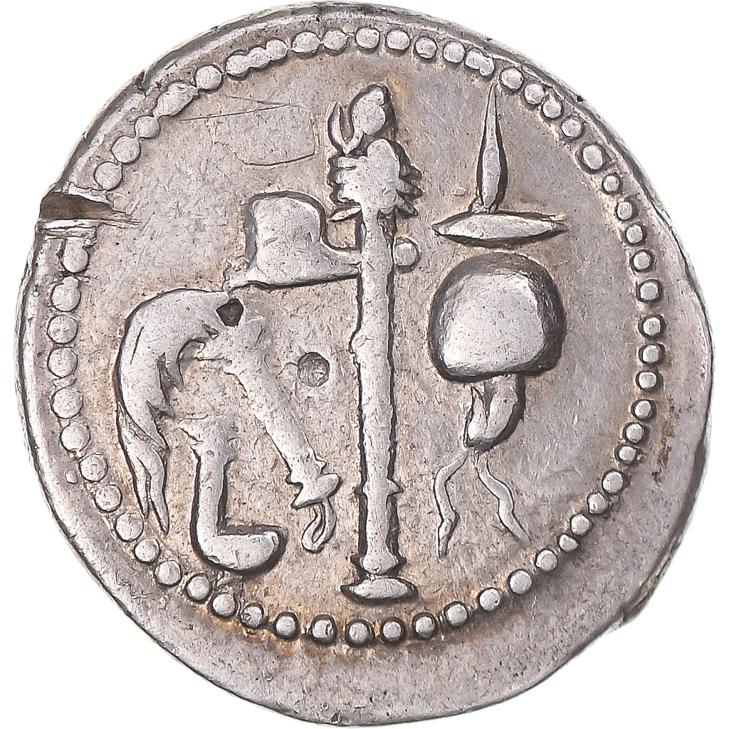 Munten, Julius Caesar, Denarius, 49 BC, Military mint, ZF, Zilver, Sear:1399