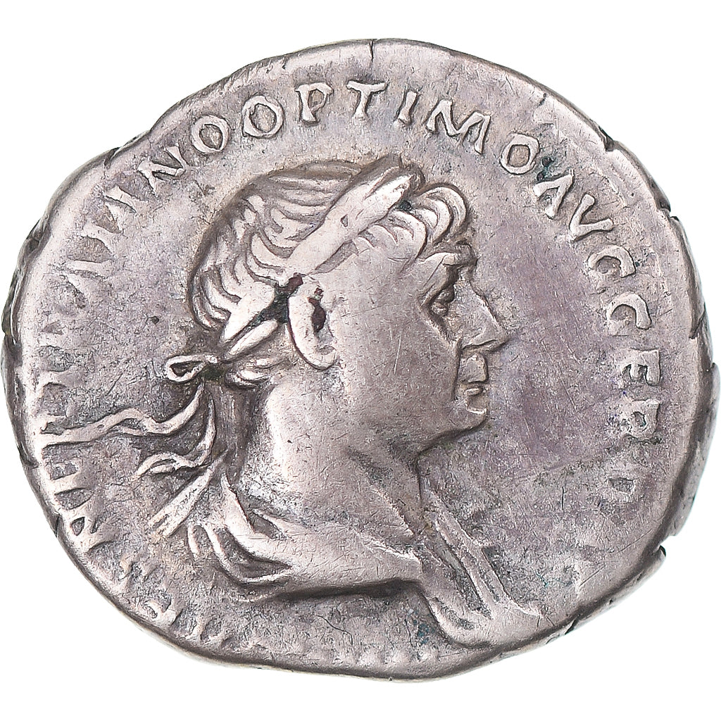 Munten, Trajan, Denarius, 115, Rome, FR+, Zilver, RIC:356
