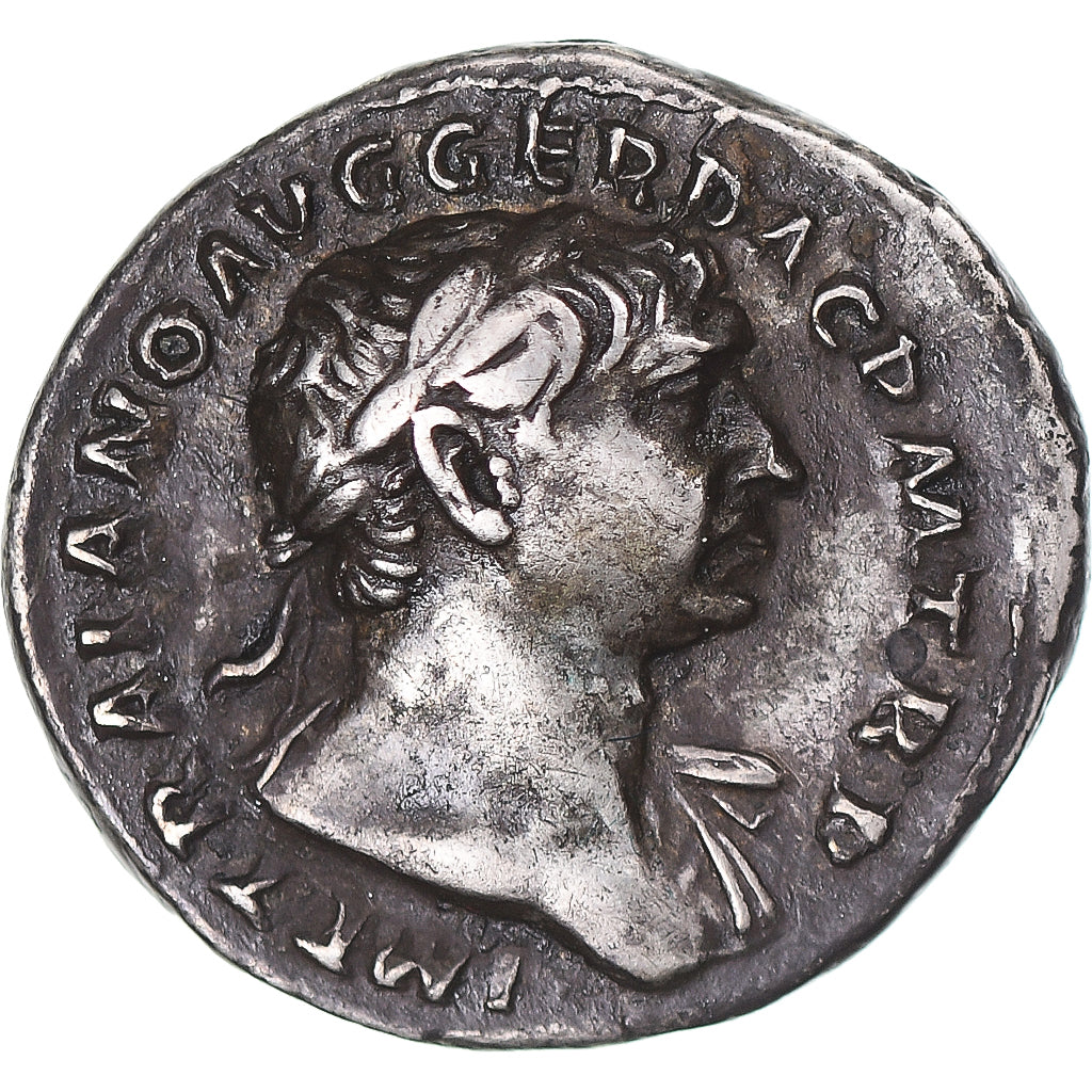 Munten, Trajan, Denarius, 108, Rome, ZF+, Zilver, RIC:118