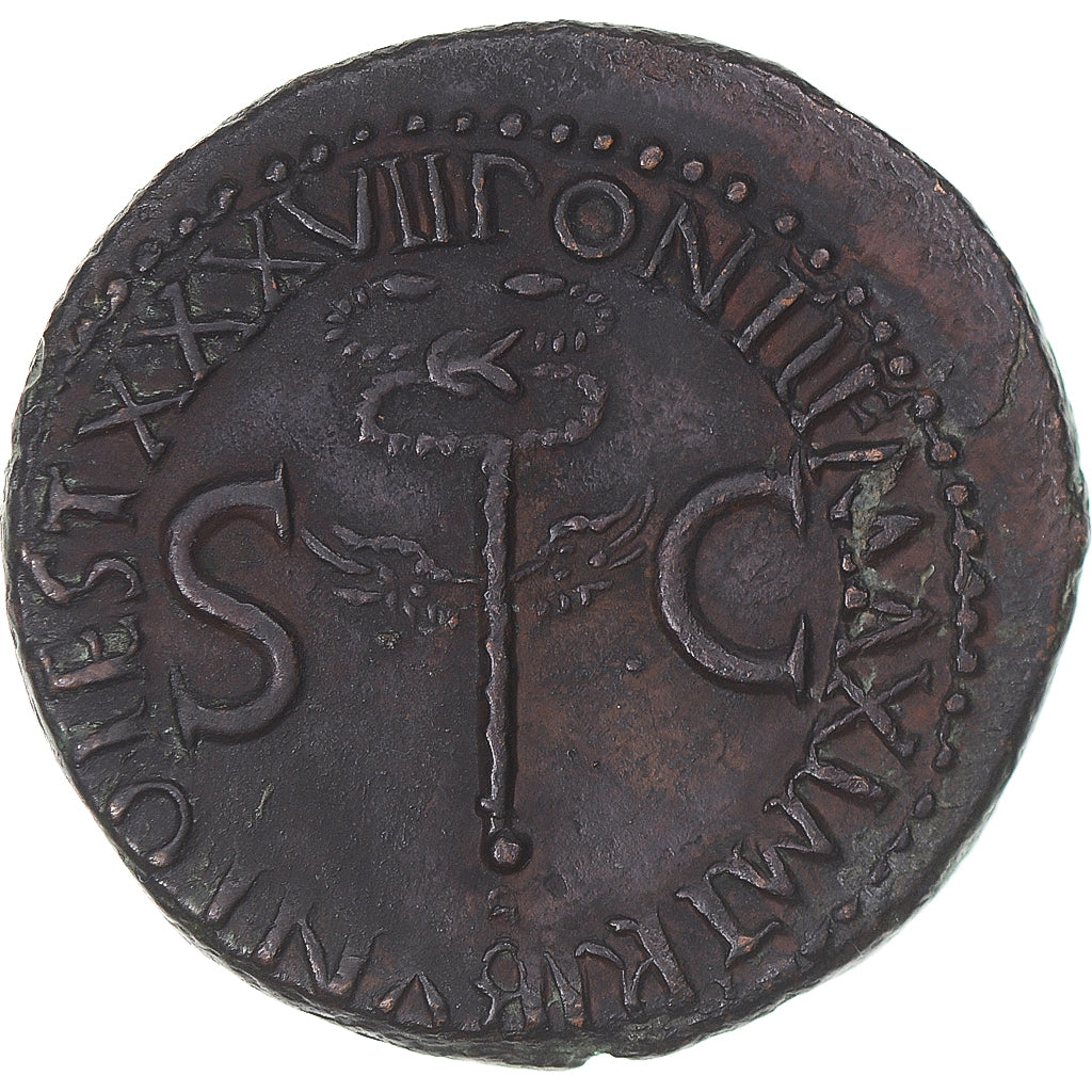 Coin, Tiberius, As, 35-36, Rome, EF(40-45), Bronze, RIC:59