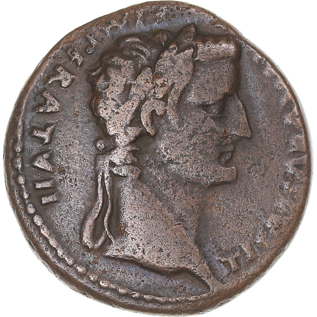 Coin, Tiberius, As, 12-14, Lugdunum, VF(30-35), Bronze, RIC:245