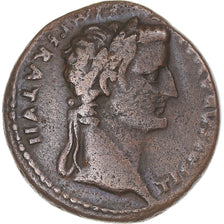 Coin, Tiberius, As, 12-14, Lugdunum, VF(30-35), Bronze, RIC:245