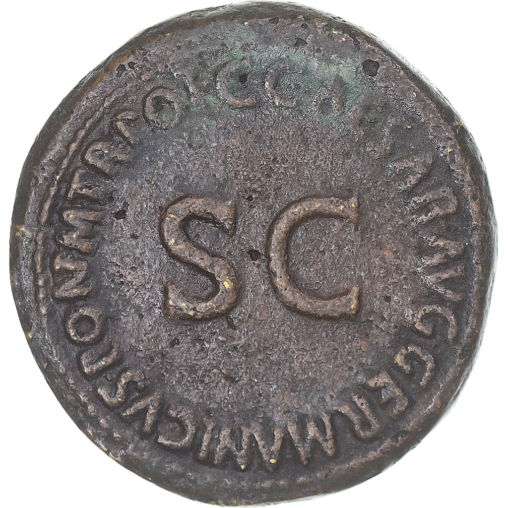 Moneta, Nero and Drusus Caesars, Dupondius, 40-41, Rome, MB+, Bronzo, RIC:49