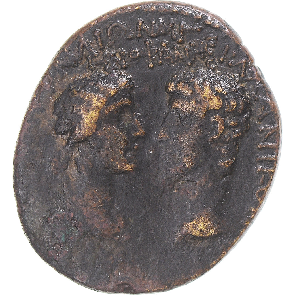 Coin, Caligula, with Germanicus and Agrippina, Æ, 37-41, Smyrna, VF(30-35)