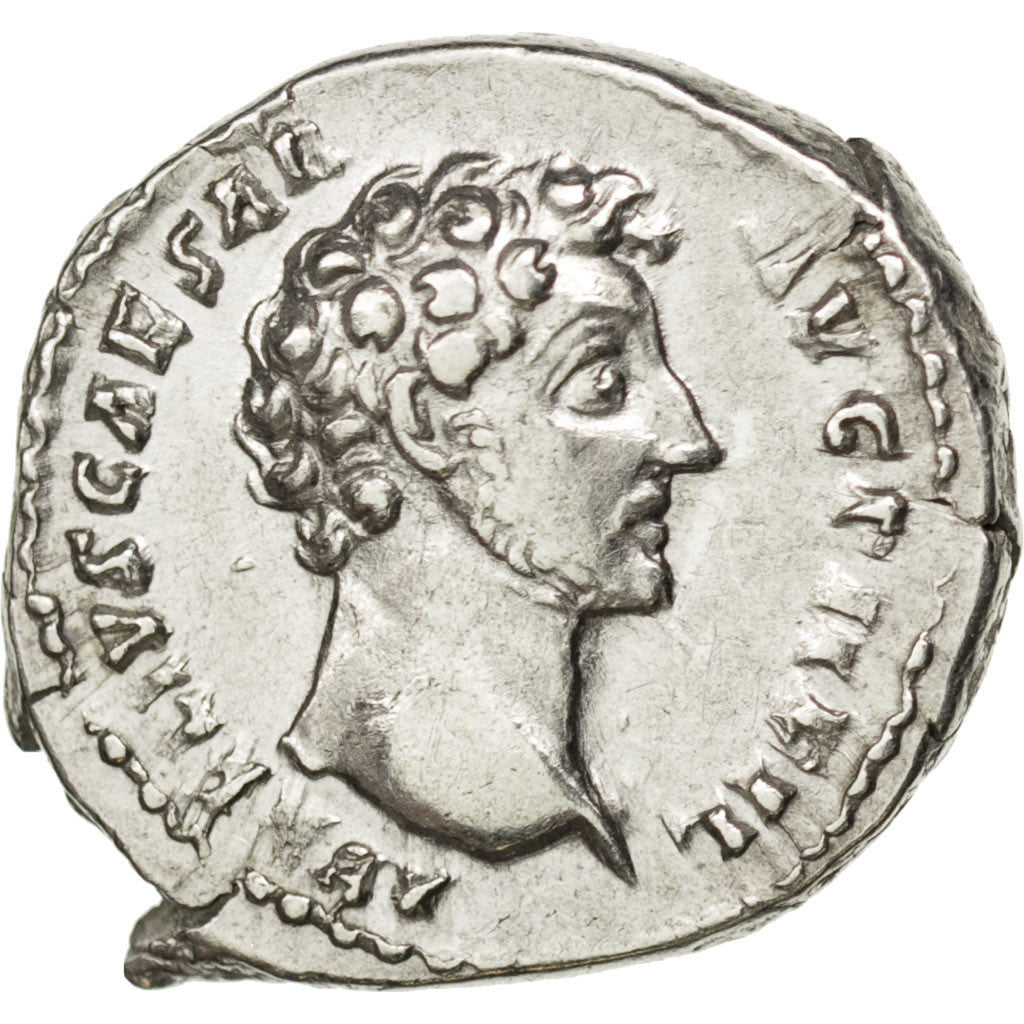 Moneta, Marcus Aurelius, Denarius, Roma, BB+, Argento, RIC:453a