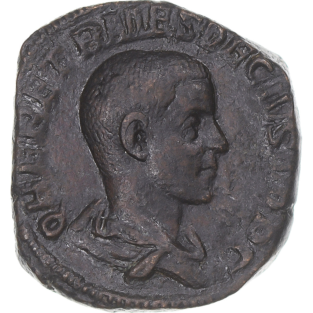 Münze, Herennius Etruscus, Sesterz, 250, Rome, SS, Bronze, RIC:171a