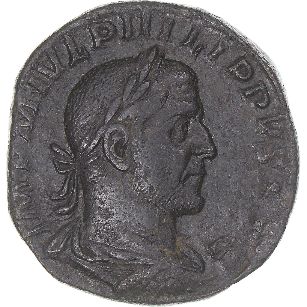 Coin, Philip I, Sestertius, 246, Rome, EF(40-45), Bronze, RIC:169a