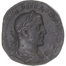 Coin, Philip I, Sestertius, 246, Rome, EF(40-45), Bronze, RIC:169a