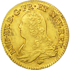 FRANCE, Louis d'or aux lunettes, Louis D'or, 1728, Paris, KM #489.1, AU(55-58),.