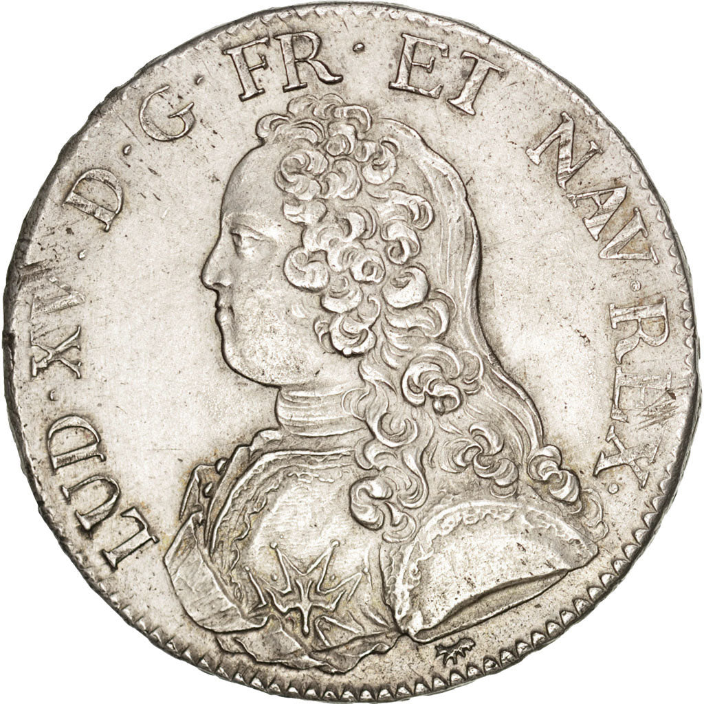 FRANCE, Écu aux branches d'olivier, ECU, 1729, Paris, KM #486.1, AU(55-58), ...