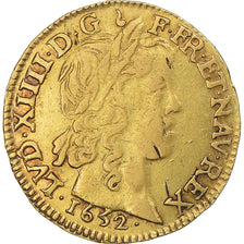 Moneta, Francja, Louis XIV, Louis d'or à la mèche longue, 1652, Limoges