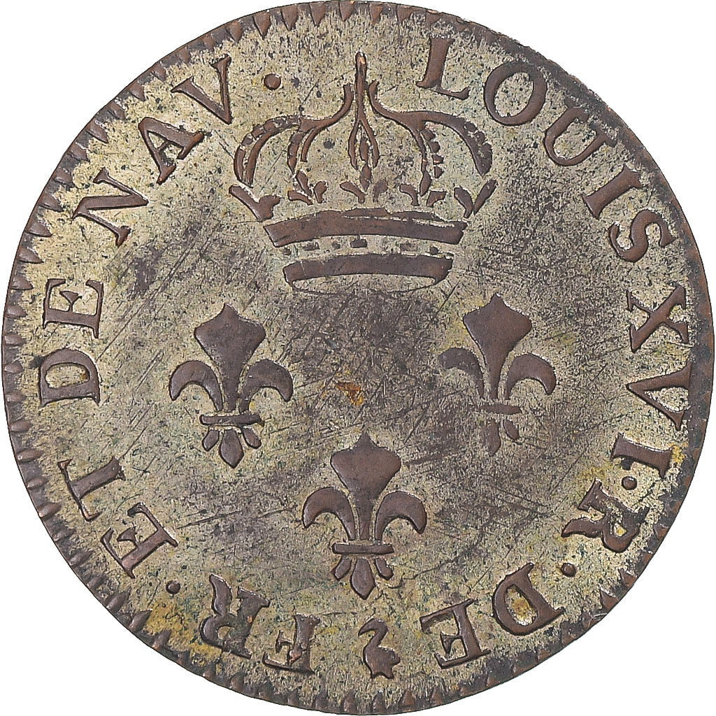 Coin, France, Cayenne, Louis XVI, 2 Sous, 1789, Paris, EF(40-45), Billon, KM:1