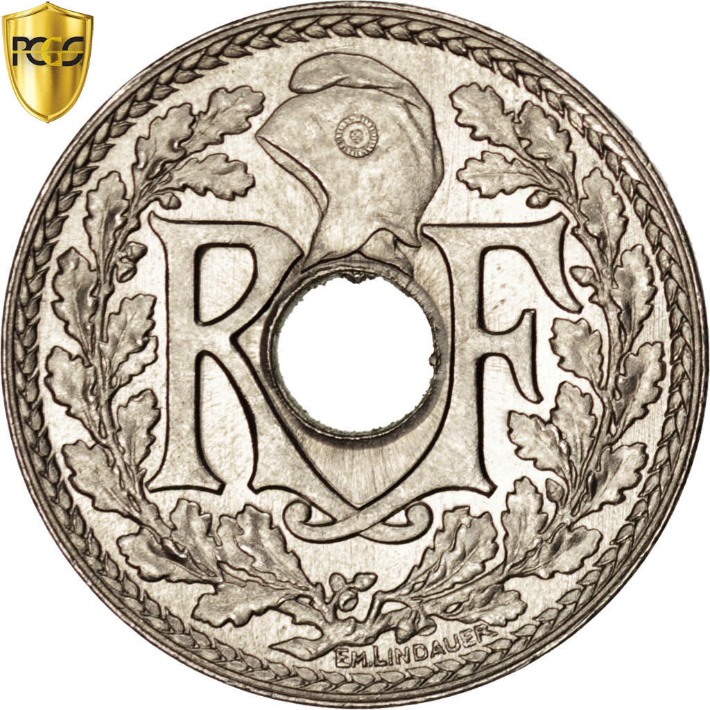 Francia, Lindauer, 10 Centimes, 1914, Paris, PCGS, MS66, FDC, Nichel, KM:866,...