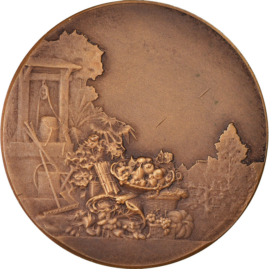 France, Medal, Agriculture, Jardins, AU(55-58), Bronze