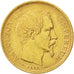 FRANCE, Napoléon III, 10 Francs, 1854, Paris, KM #784.2, AU(55-58), Gold, Gadour