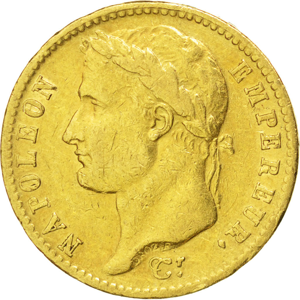 FRANCE, Napoléon I, 20 Francs, 1812, Toulouse, KM #695.6, EF(40-45), Gold, G...
