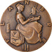 Frankreich, Medaille, Compagnie Générale Transatlantique, Flandre, Shipping