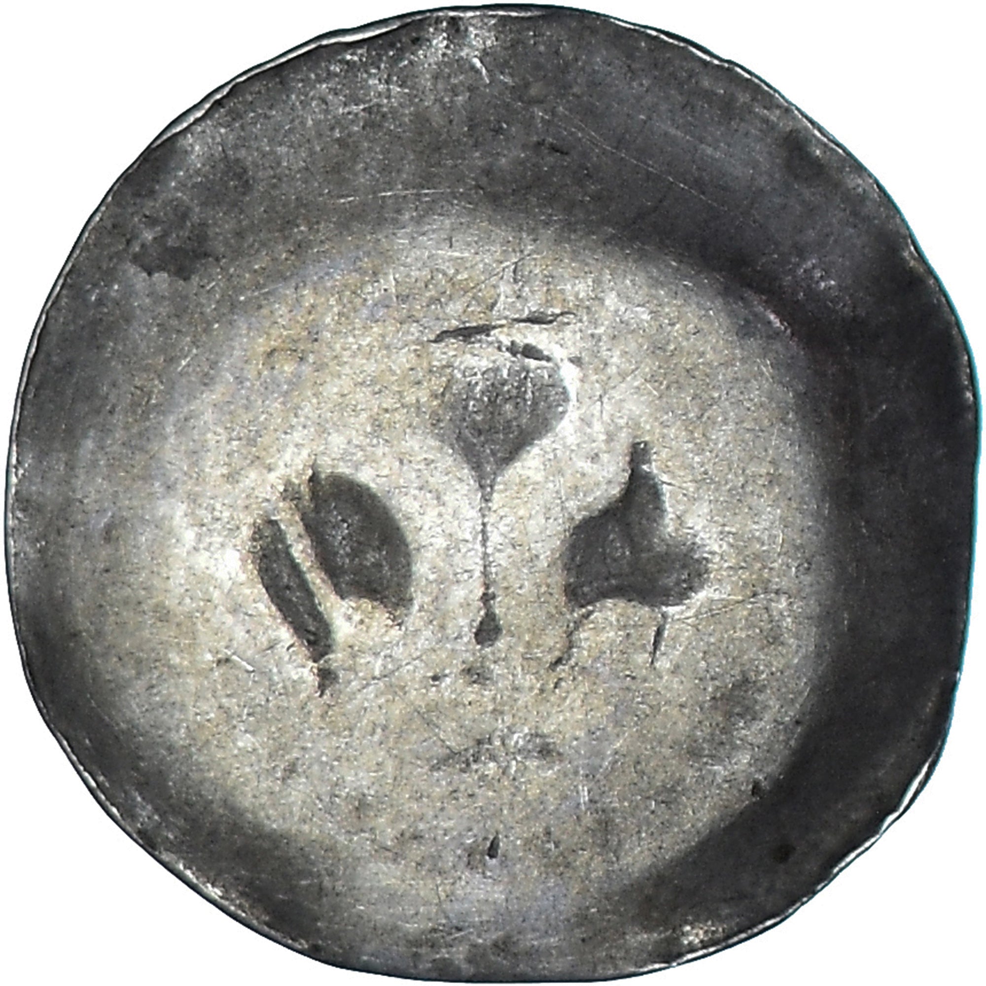Coin, French state, Alsace, lis pfennig, 14th-15th Centuries, Strasbourg