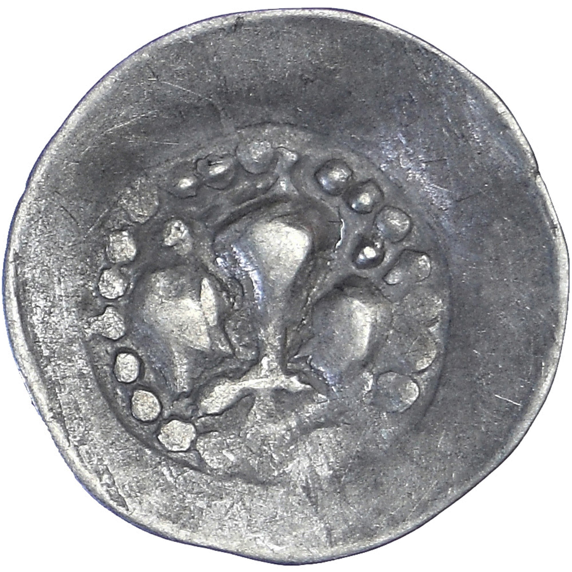 Coin, French state, Alsace, lis pfennig, 14th-15th Centuries, Strasbourg