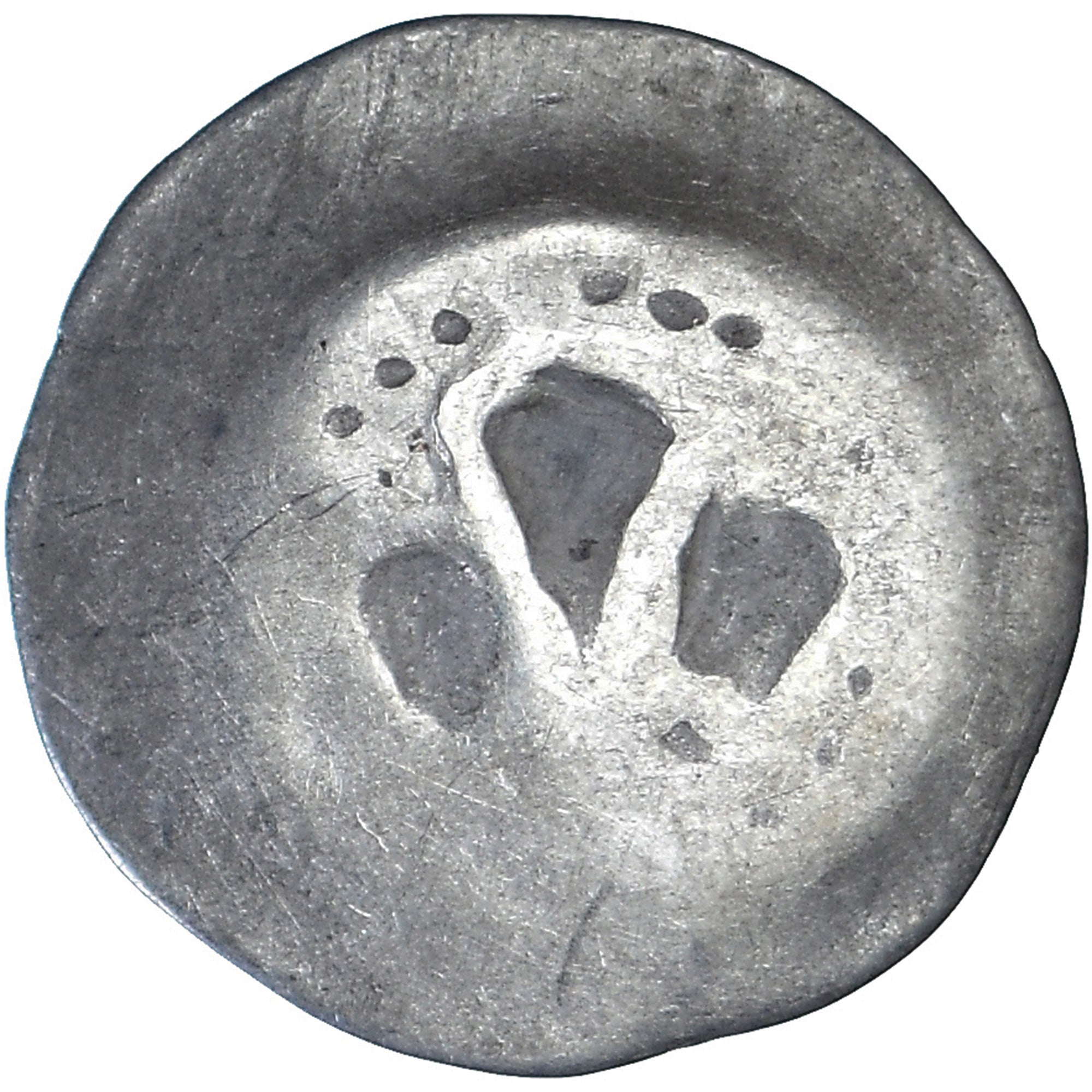 Coin, French state, Alsace, lis pfennig, 14th-15th Centuries, Strasbourg