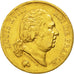Louis XVIII, 40 Francs or, 1819 W, Lille, KM 713.6