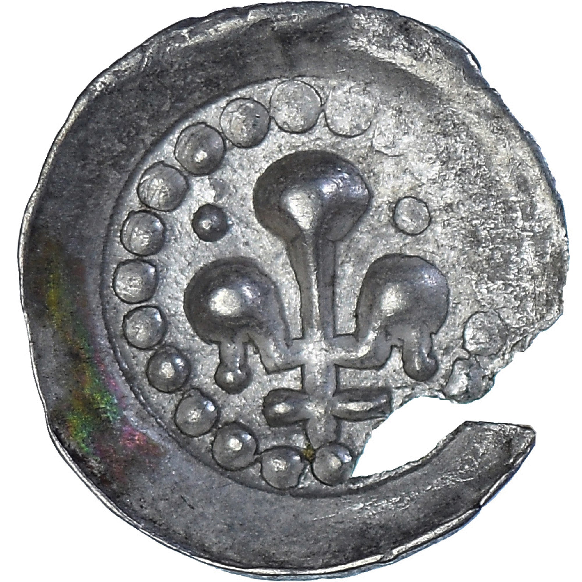 Coin, French state, Alsace, lis pfennig, 14th-15th Centuries, Strasbourg