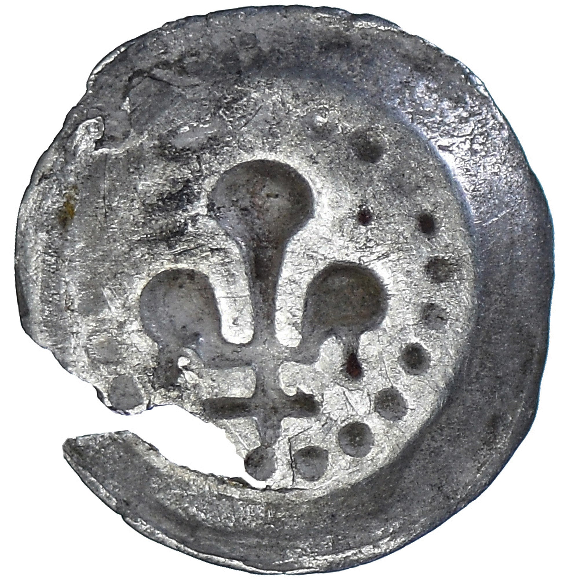 Coin, French state, Alsace, lis pfennig, 14th-15th Centuries, Strasbourg