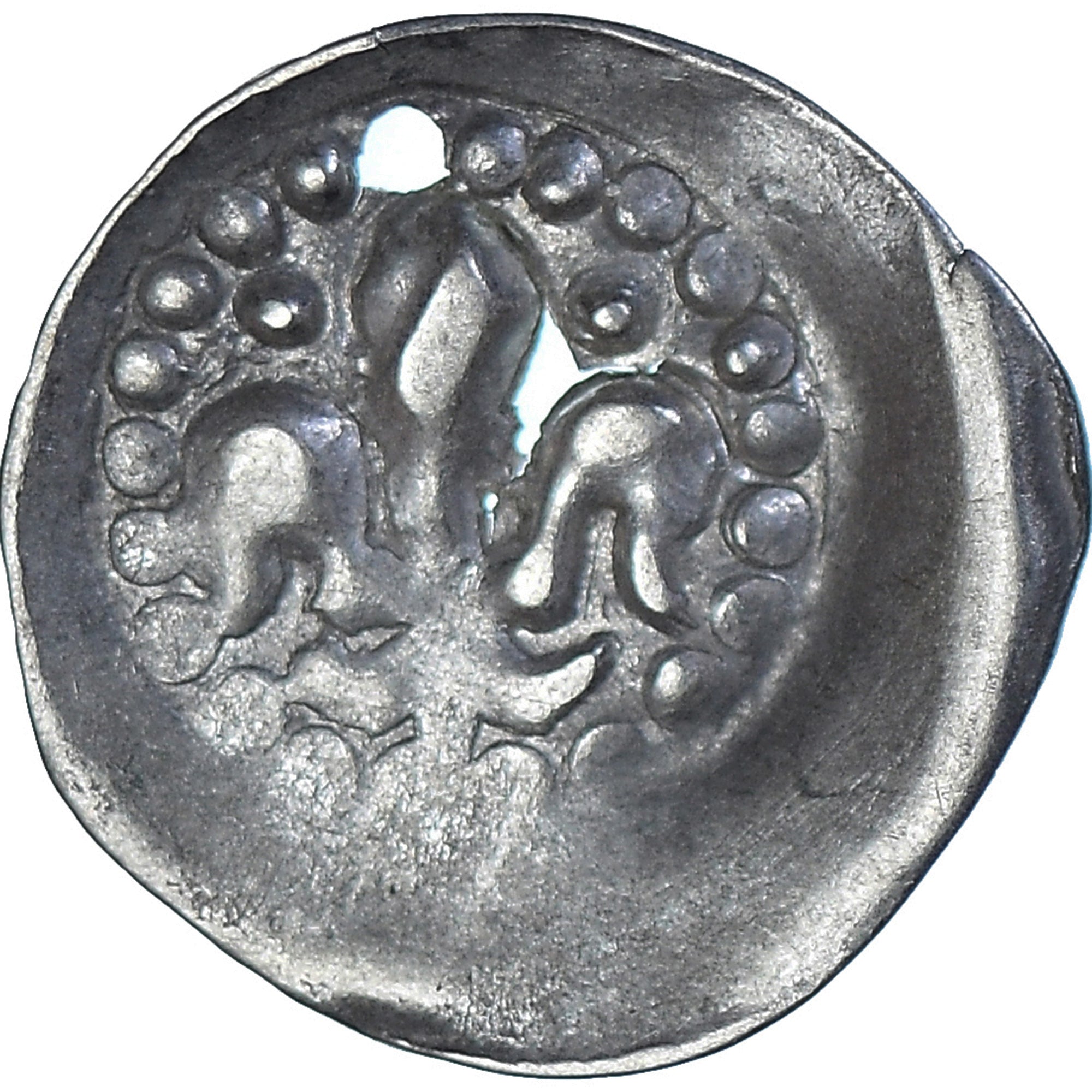 Coin, French state, Alsace, lis pfennig, 14th-15th Centuries, Strasbourg