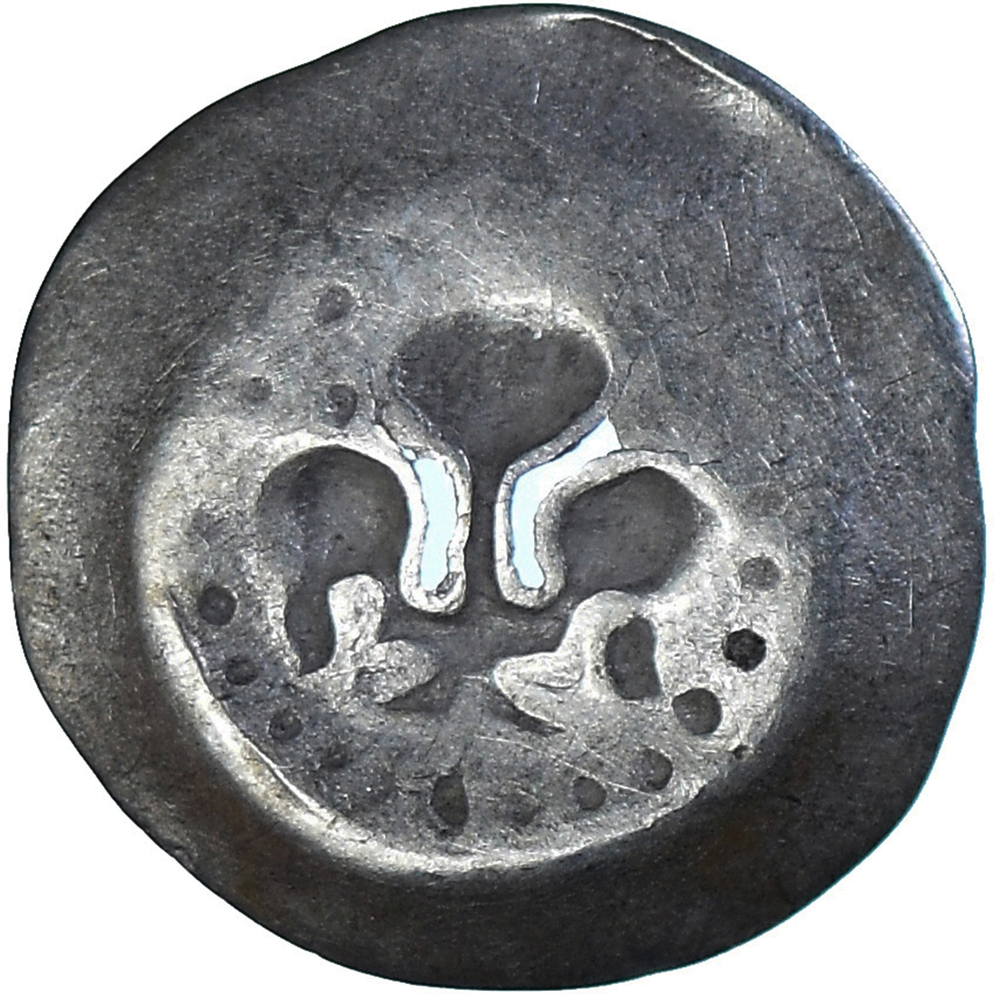 Coin, French state, Alsace, lis pfennig, 14th-15th Centuries, Strasbourg