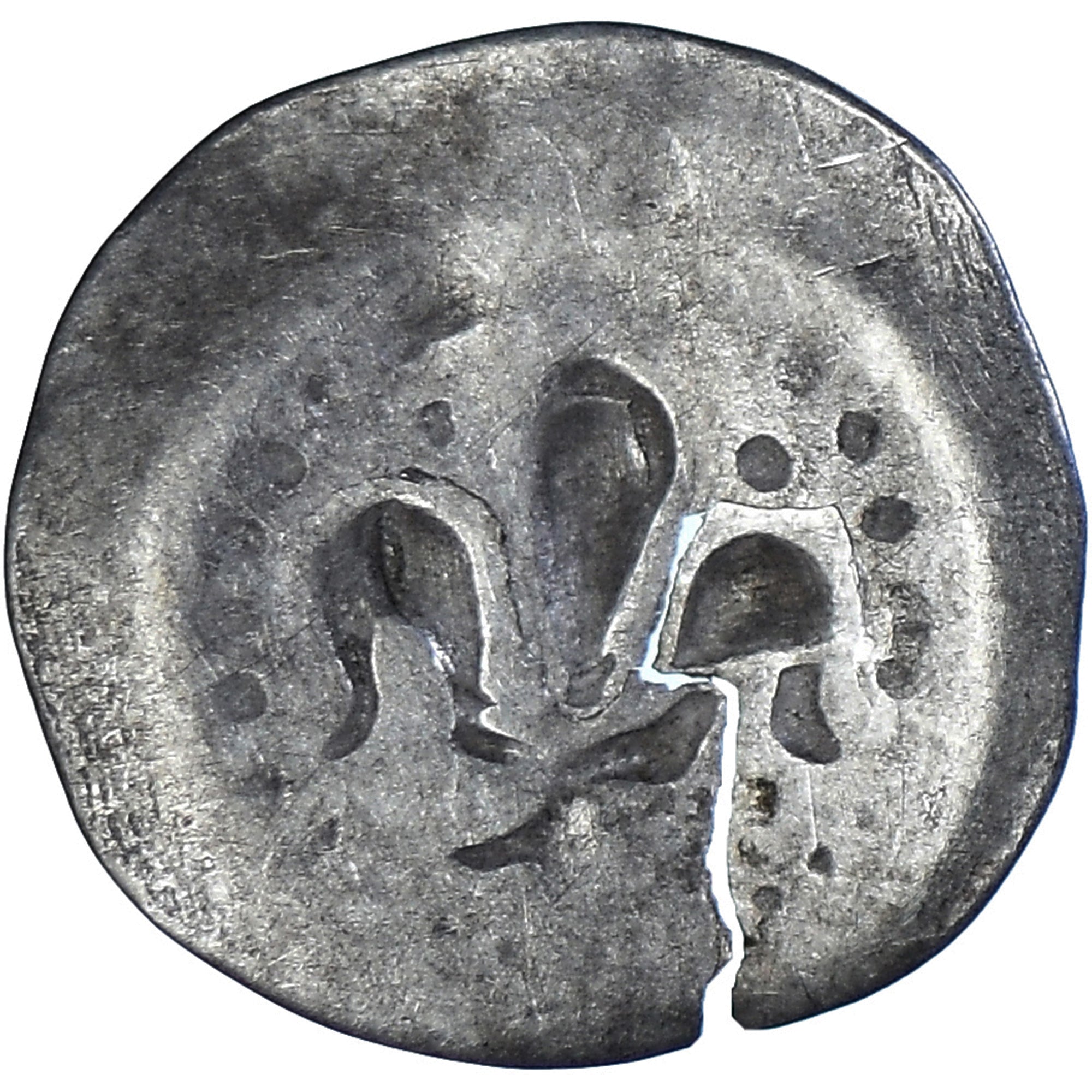 Coin, French state, Alsace, lis pfennig, 14th-15th Centuries, Strasbourg