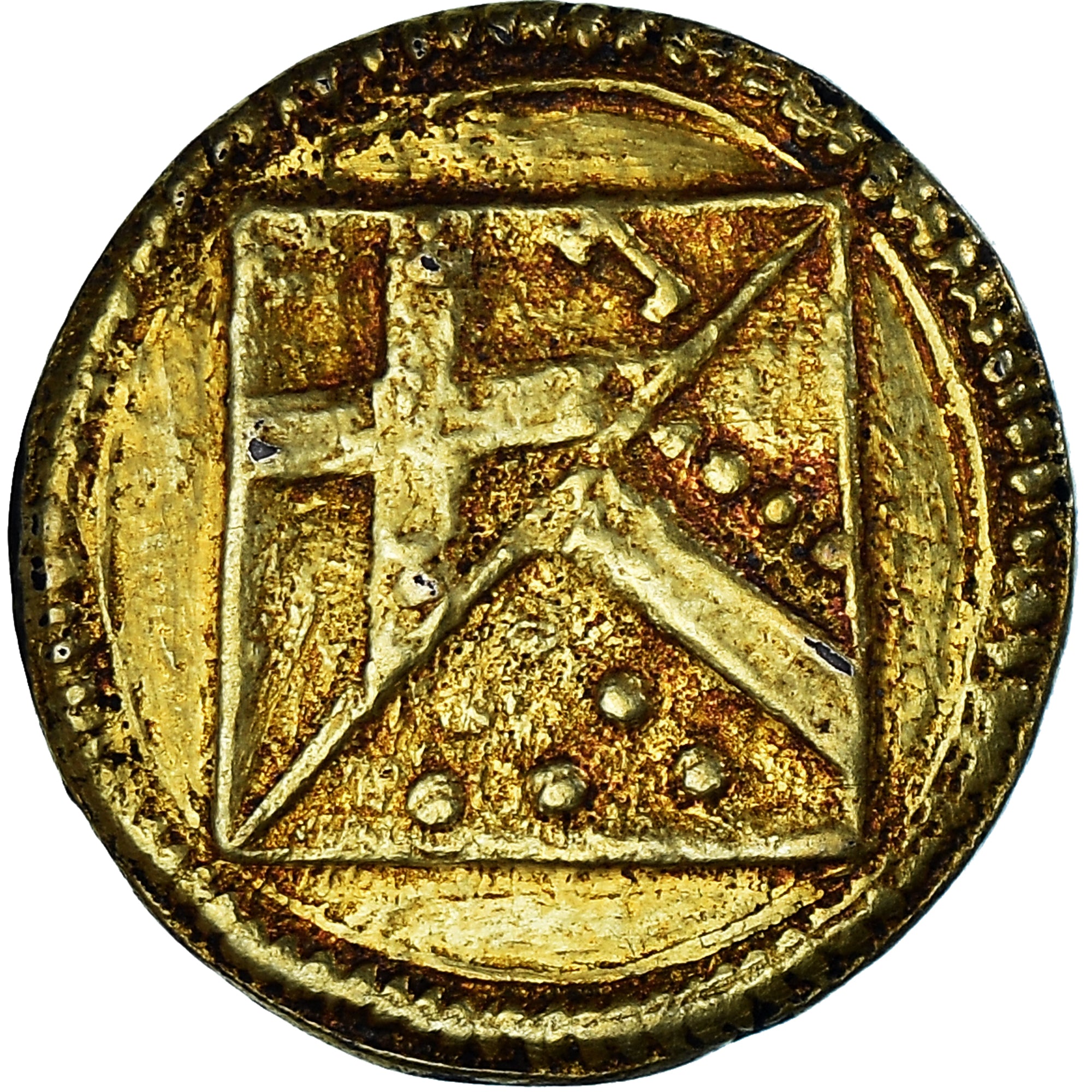 France, Denier à épouser, Collection Térisse, AU(50-53), Vermeil, Terisse:D11/04