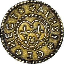 France, Denier à épouser, Collection Térisse, AU(55-58), Vermeil, Terisse:D15
