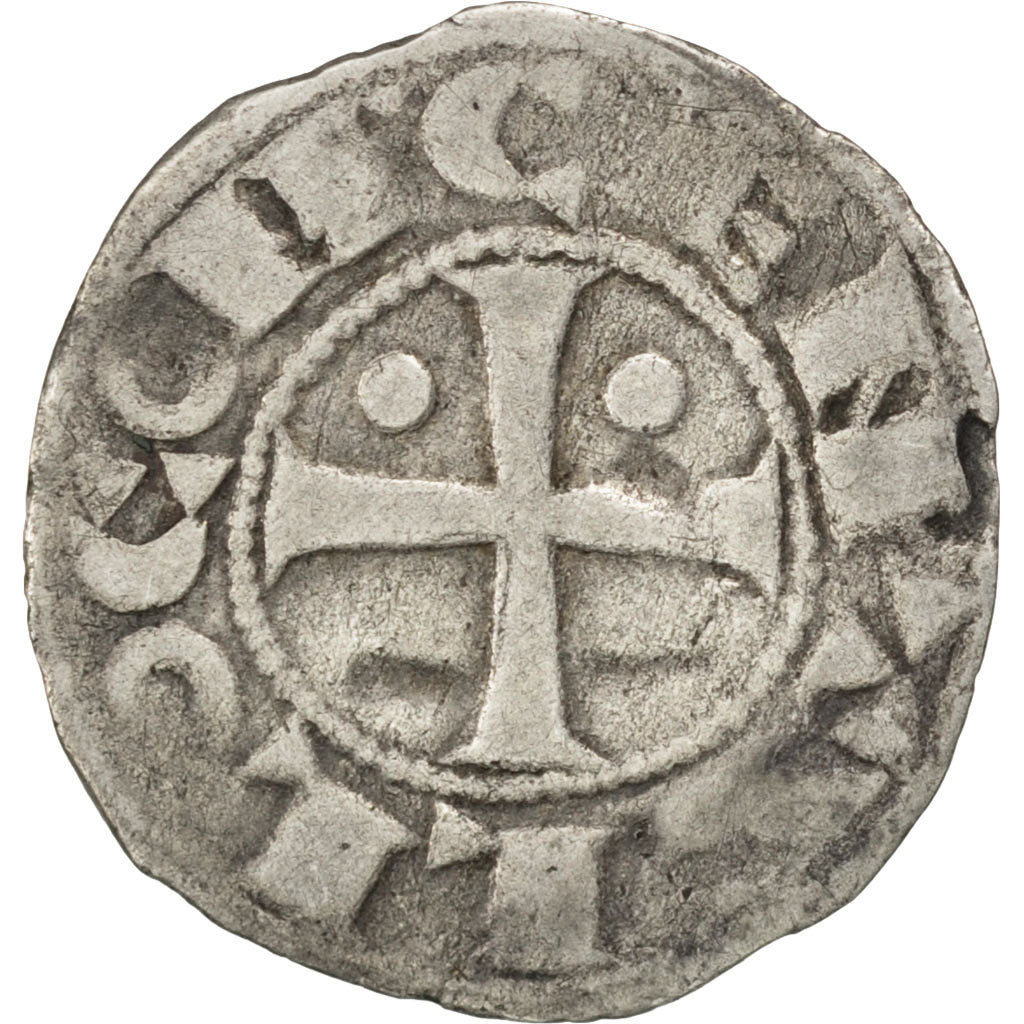 FRANCE, Denarius, Morlaas, VF(30-35), Silver, 0.72
