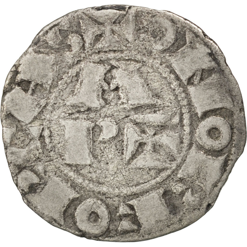FRANCE, Denarius, Morlaas, VF(30-35), Silver, 0.72