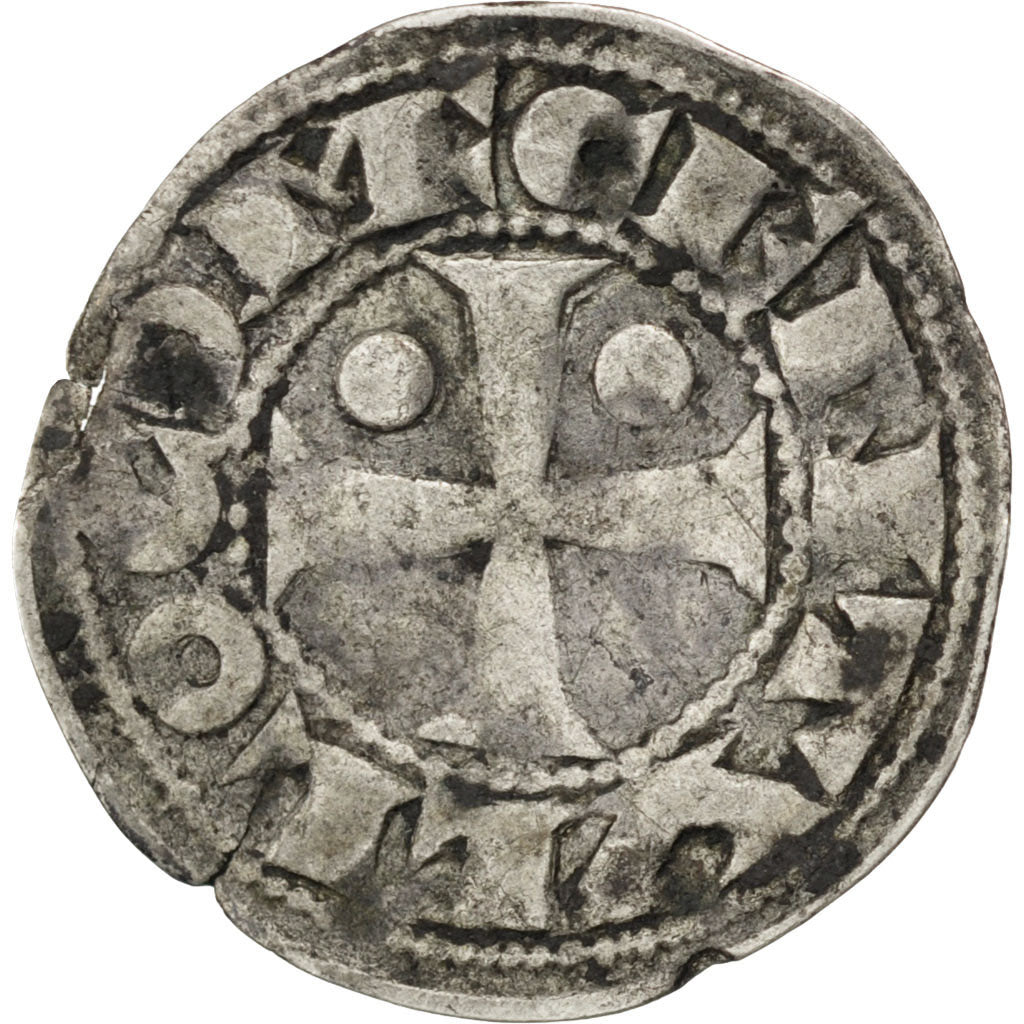 FRANCE, Denarius, Morlaas, EF(40-45), Silver, 0.82