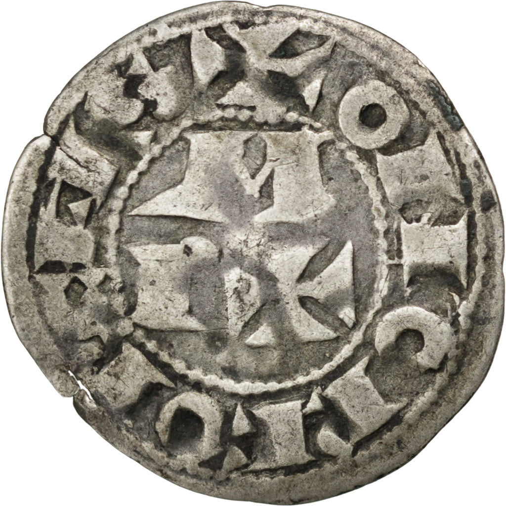 FRANCE, Denarius, Morlaas, EF(40-45), Silver, 0.82