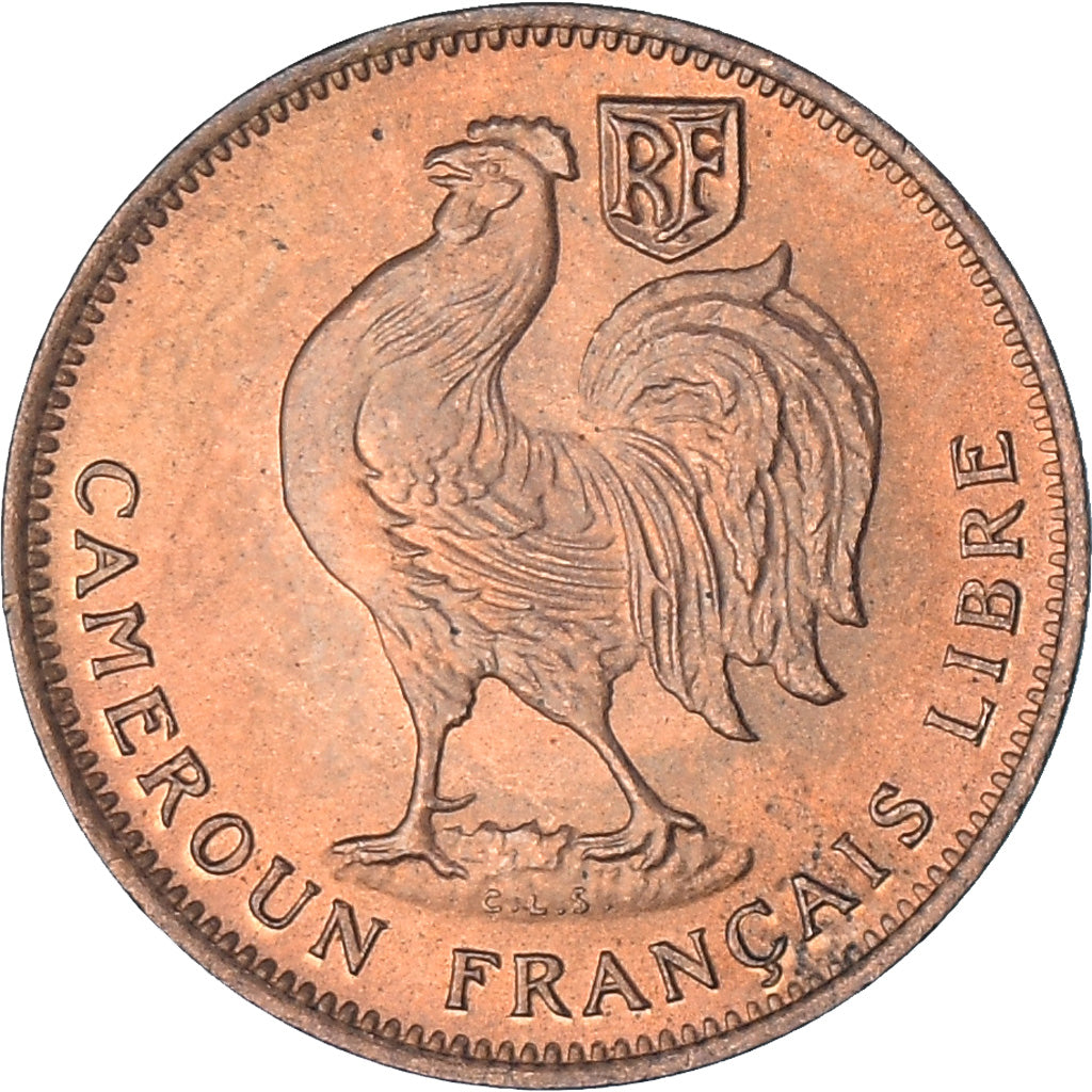 Coin, French Equatorial Africa, Cameroun, 50 Centimes, 1943, Pretoria