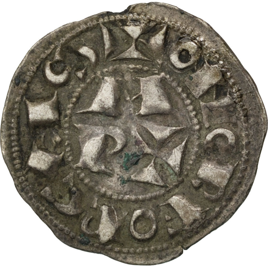 Coin, France, Obol, Morlaas, AU(50-53), Silver