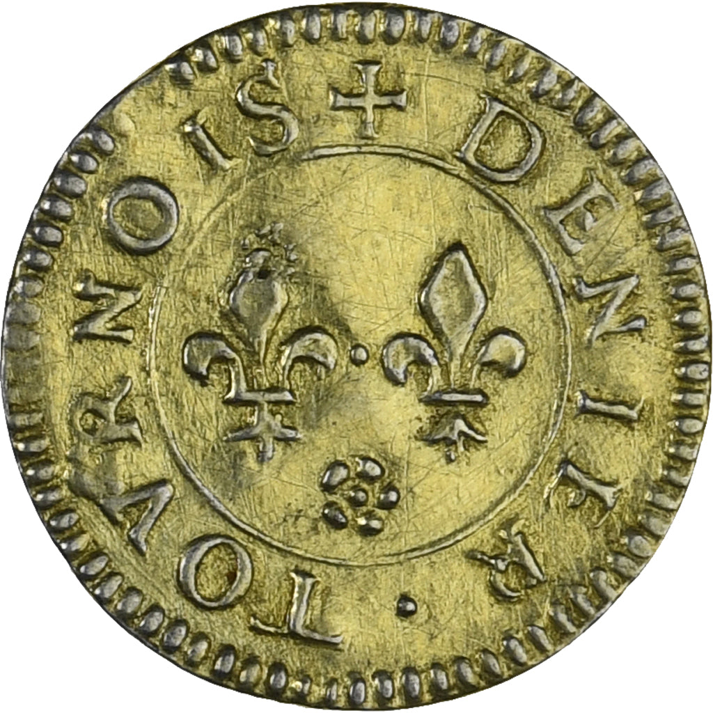 Francia, Denier à épouser, Collection Térisse, BB+, Vermeil, Terisse:D53