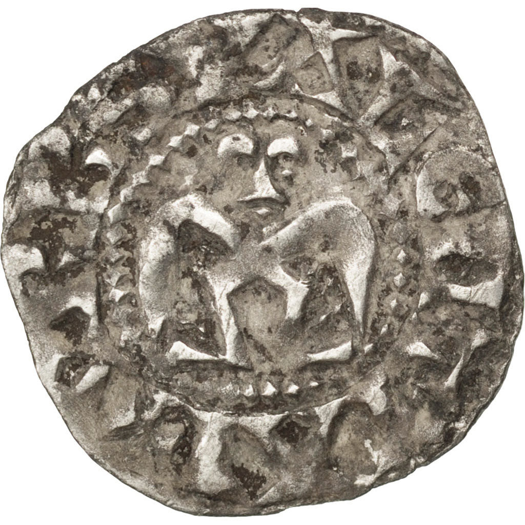 FRANCE, Denarius, Valence, EF(40-45), Silver, 0.92