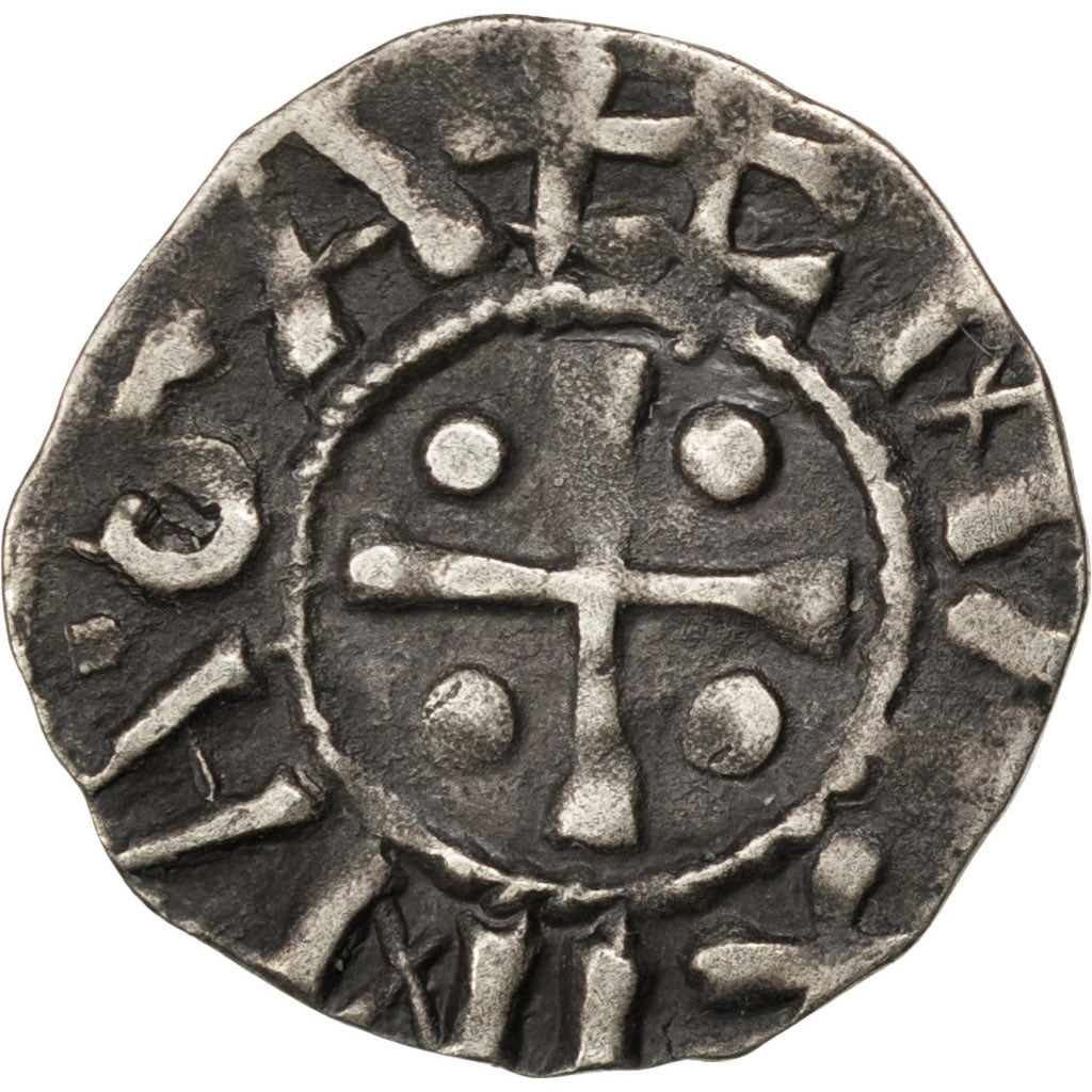 FRANCE, Denarius, Vienne, AU(50-53), Silver, 0.94