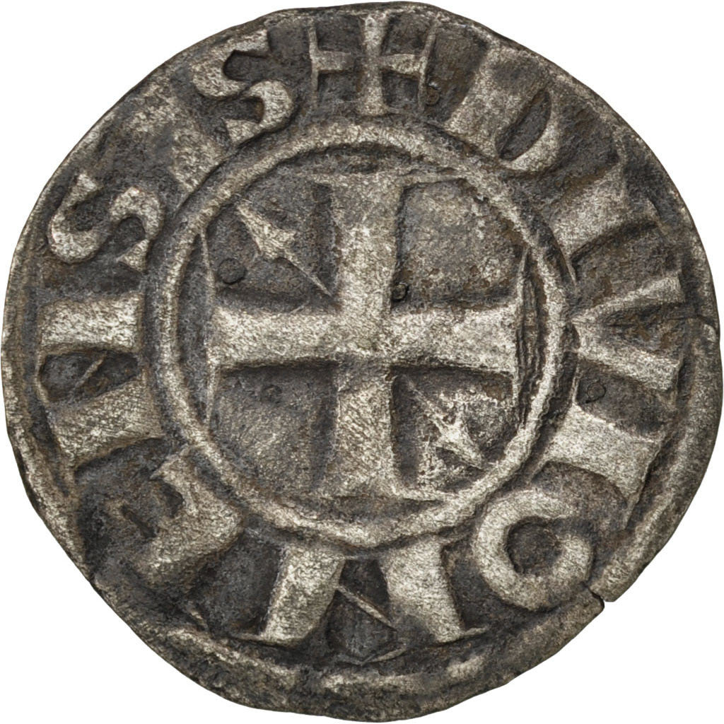 FRANCE, Denarius, Dijon, AU(50-53), Billon, 0.97