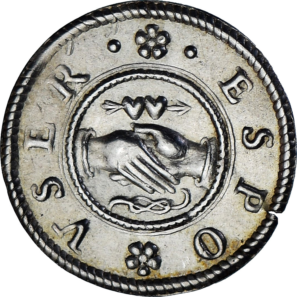 Francia, Denier à épouser, Collection Térisse, BB+, Argento, Terisse:D67
