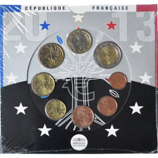Frankreich, Coffret 1c. à 2€, 2013, Monnaie de Paris, BU, STGL