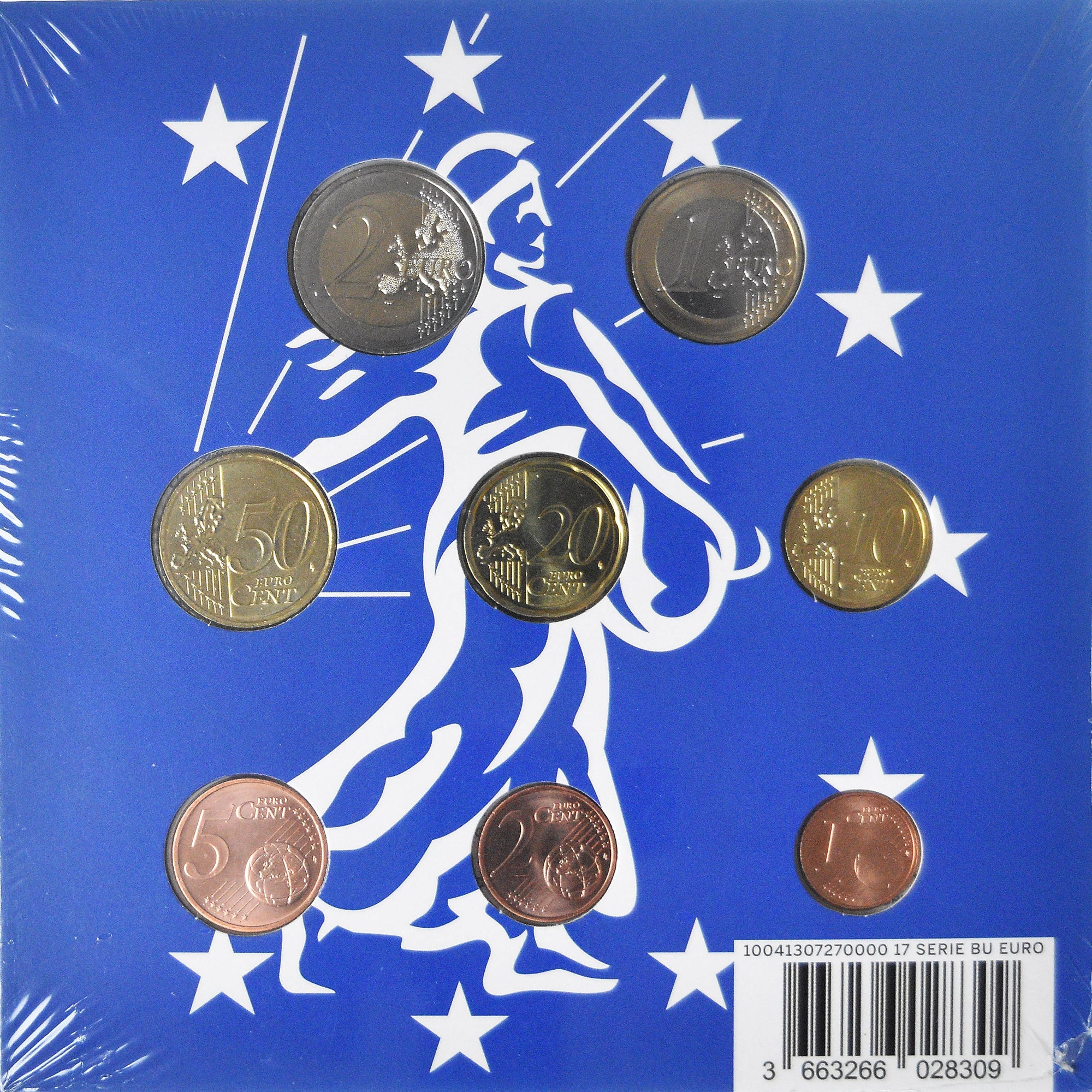 France, Coffret 1c. à 2€, 2017, Monnaie de Paris, BU, MS(65-70)