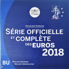 France, Coffret 1c. à 2€, 2018, Monnaie de Paris, BU, FDC